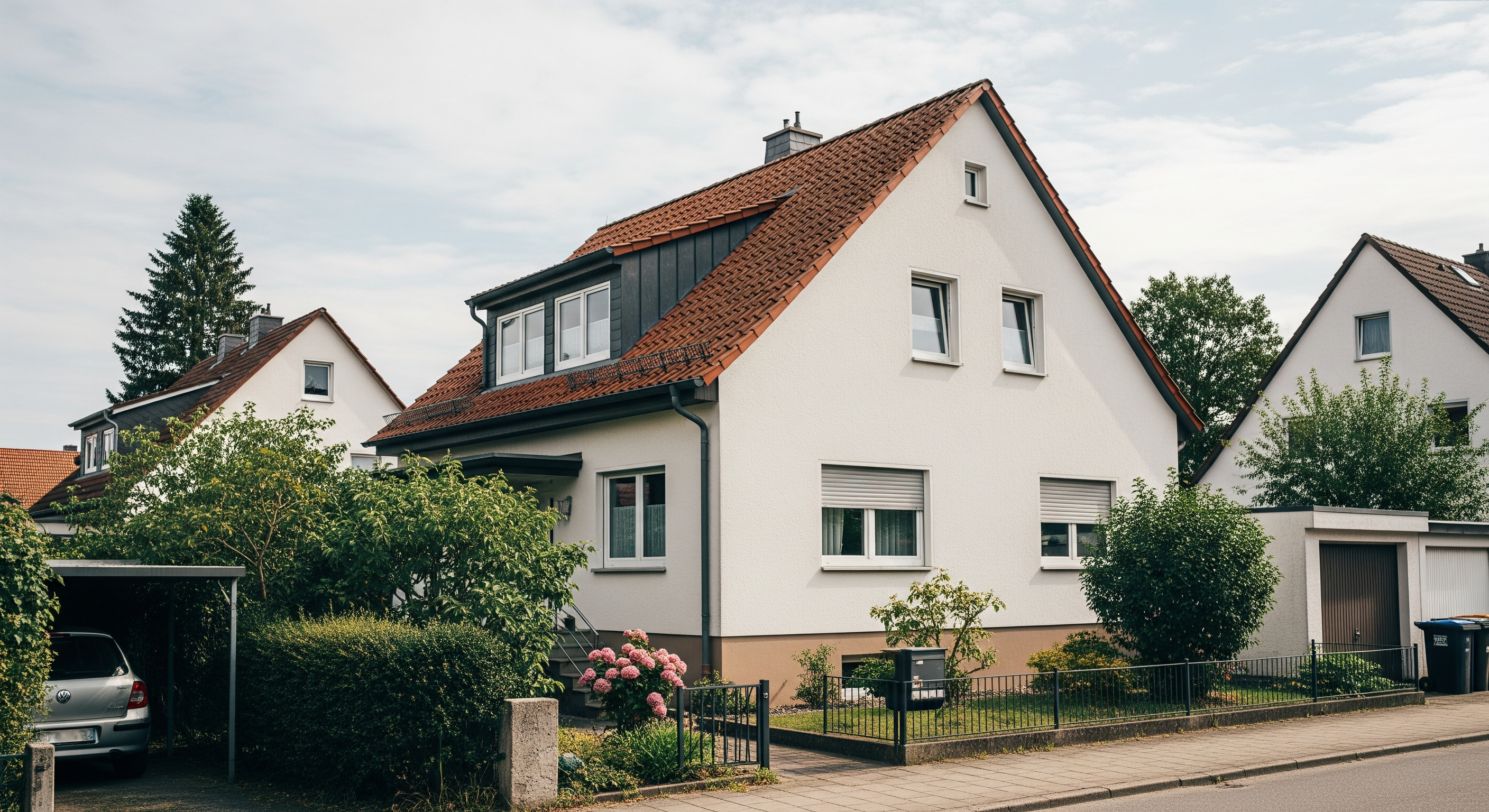 Eigentümer bespricht den Hausverkauf ohne Makler